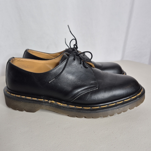 Dr. Martens 1461 3-Eye Oxford with Yellow Stitching - Size 7